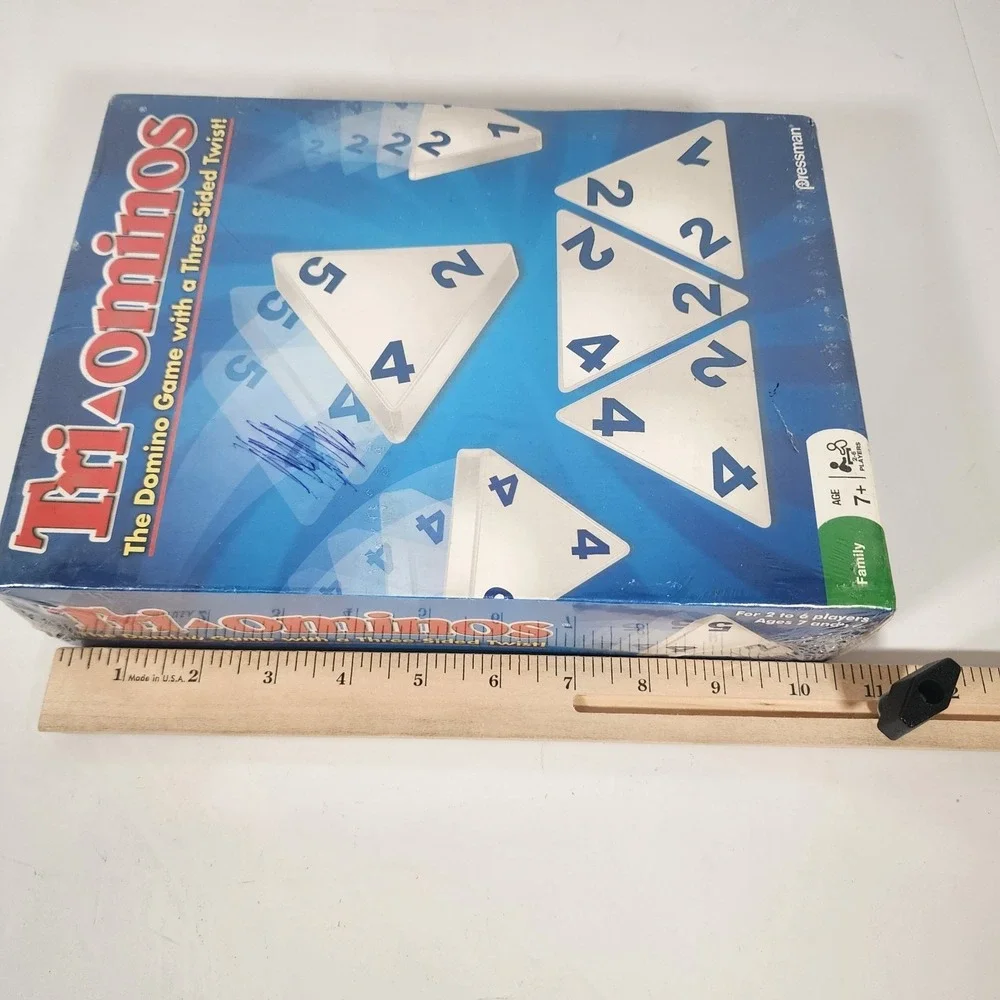NEW Sealed Pressman Tri-ominos Family Board Game #4420E 2009 Ages 7+